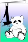 Happy 1st Birthday : Ink Panda card