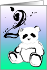 Happy 2nd Birthday : Ink Panda card