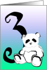 Happy 3rd Birthday : Ink Panda card