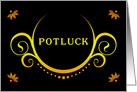 potluck party invitation card