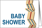 jacob’s ladder : baby shower invitation card