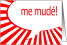 me mud! comic speech bubble card