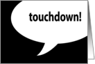 touchdown! : superbowl party invitations card