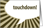 touchdown! : superbowl party invitations card