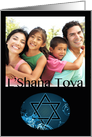L’Shana Tova! photo card : hi-fi star of david card