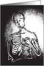 lonely skeleton : dia de los muertos card