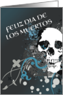 feliz dia de los muertos invitation : hi-fi skeleton card