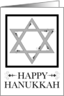 happy hanukkah : elegant flourishes card