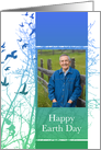 Happy Earth Day photo card : silhouscreen tree card