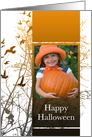 Happy Halloween photo card : silhouscreen tree card