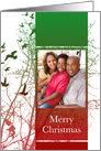 Merry Christmas photo card : silhouscreen tree card