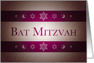 Bat Mitzvah : congratulations card