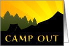 camp out invitation card