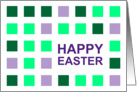 happy easter : mod squares card