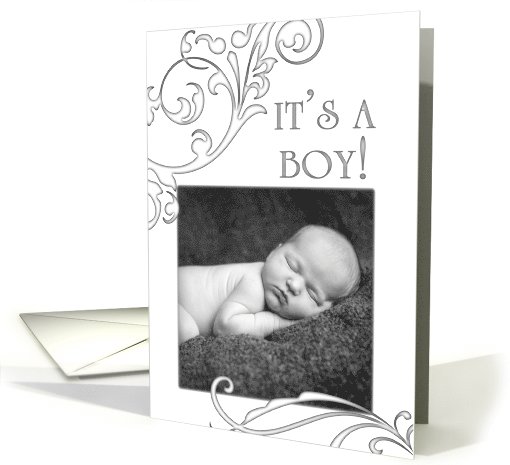it's a boy! : flourish picture card (1103266)
