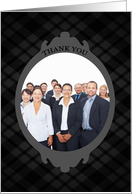 business thank you : photo frame card