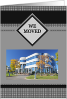 we moved : plaid photo card