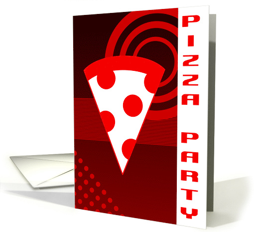 pizza party invitation card (1106446)