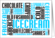 ice cream social invitation card