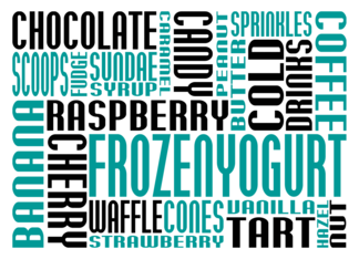 frozen yogurt party invitation