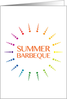 summer barbeque invitation card