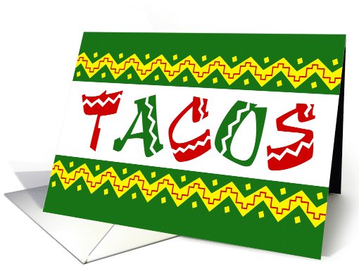 arriba tacos card (1118116)