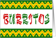 arriba burritos card