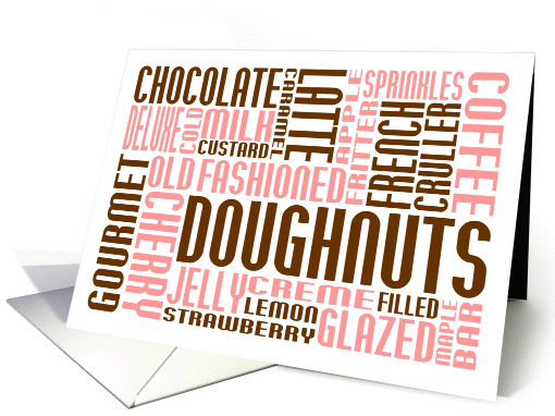doughnuts chitChat card (1118204)