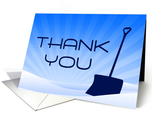 snow removal thank you card (1119644)