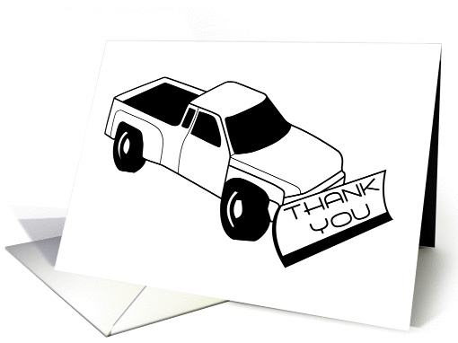 snow removal thank you card (1119650)
