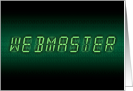 webmaster digital readout card