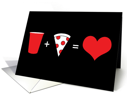 beer + pizza = love card (1119782)