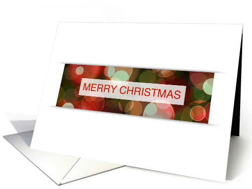 merry christmas bokeh (blank inside) card (1130324)