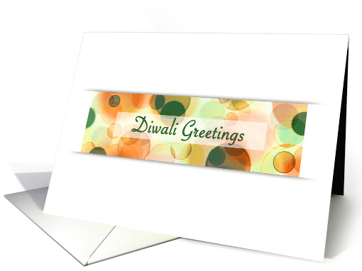 diwali greetings bokeh (blank inside) card (1130336)