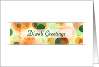 diwali greetings bokeh (blank inside) card