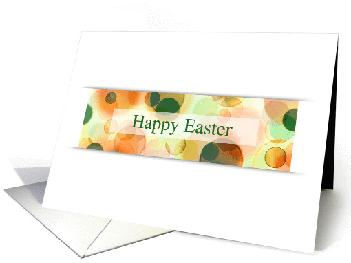 happy easter bokeh (blank inside) card (1130360)