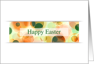 happy easter bokeh (blank inside) card