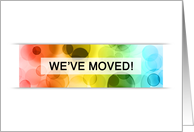 we’ve moved bokeh (blank inside) card