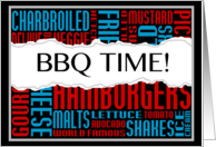 bbq time! card