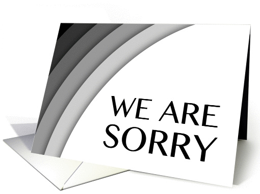 we are sorry card (1132624)