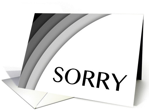 sorry (blank inside) card (1132626)