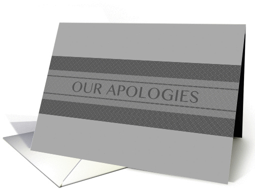 our apologies card (1135276)