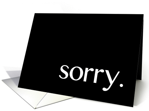 sorry (blank inside) card (1135328)