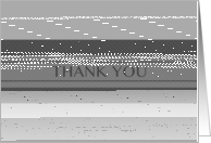 thank you (blank inside) card