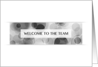 Welcome to the Team bokeh lights card