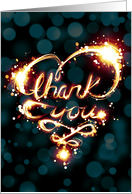 bokeh thank you card