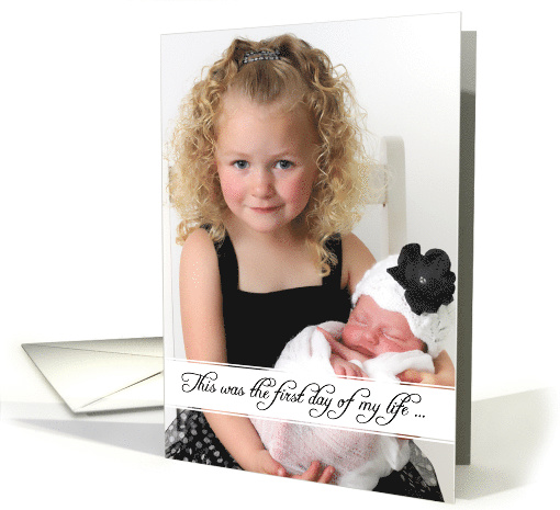 first day of my life, mother's day photo card (1141720)