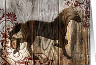 wooden horse (blank card) card