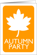 autumn party card