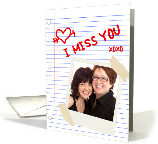 i miss you photo card (1199064)